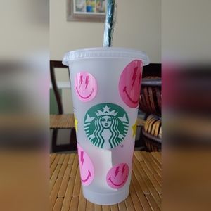 Smiley Face, Starbucks cold cup